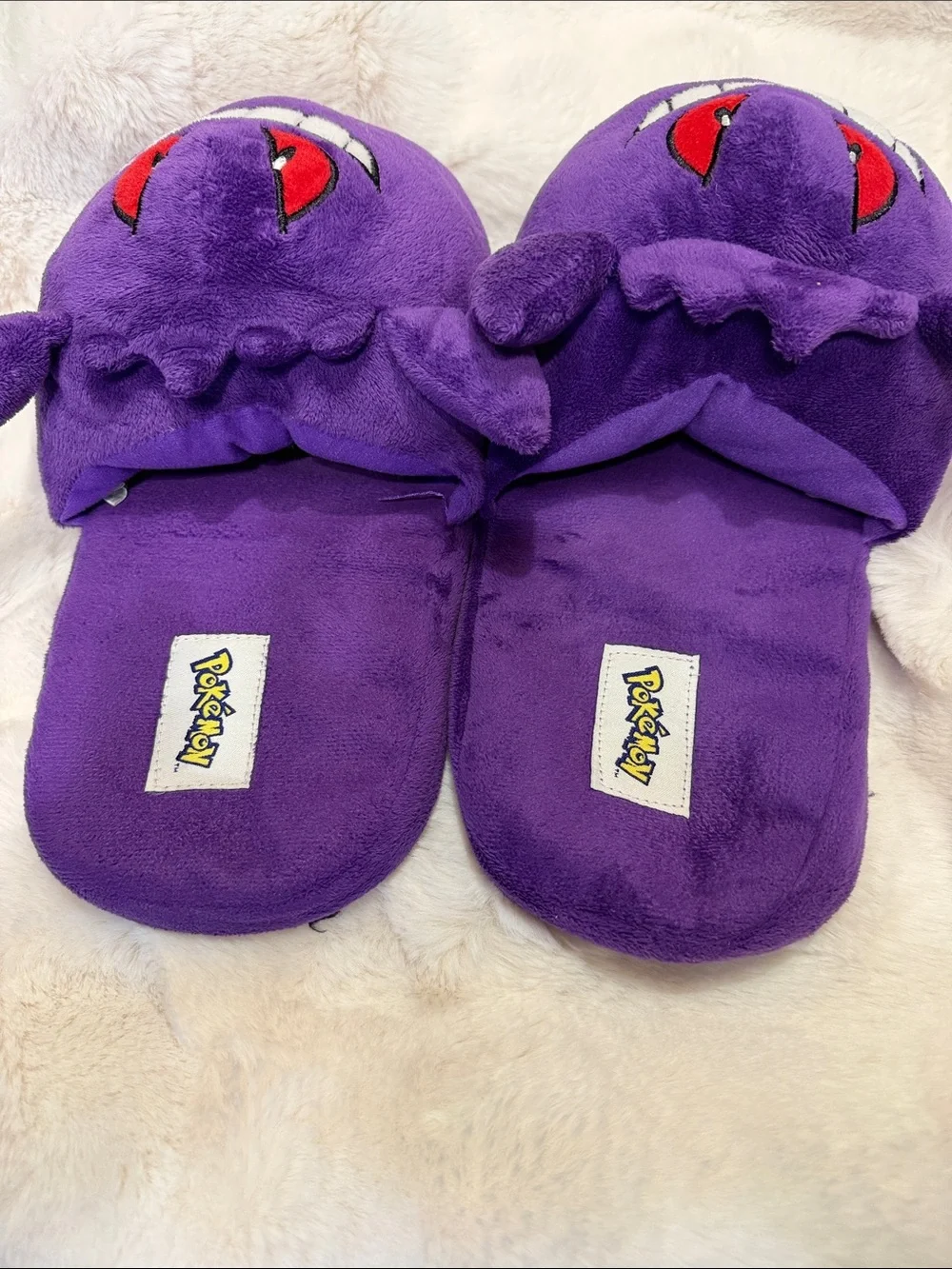 Pokemon Gengar Plush Slippers sz XL